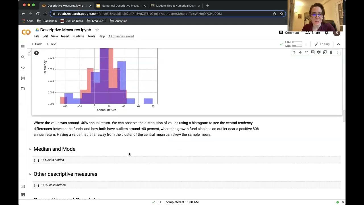 Descriptive Measures Python Demo - YouTube