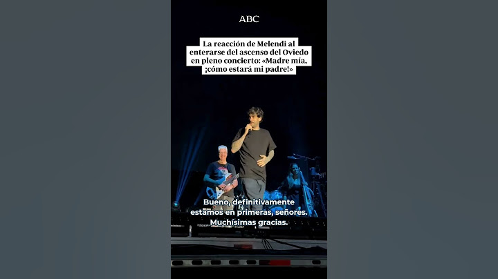 La reacción de Melendi al enterarse del ascenso del Oviedo en pleno concierto «Cómo estará mi padre»