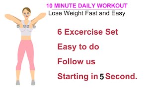 10 minute daily workout - lose weight fast and easy