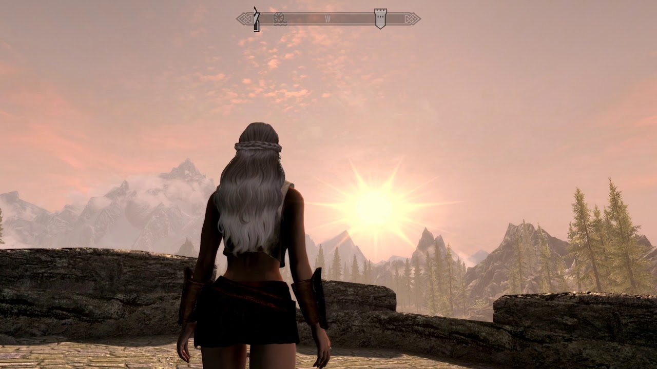 上古卷軸5 Skyrim V 無準心潛弓玩法 Hd 任務 黑之星 Youtube