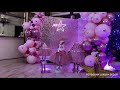 Кенди бар из пайеток + led фотозона + led пол День рождения 10 лет. fotozona luxury decor