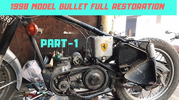 Old Bullet 1998 Model | Full Restoration | Part-1 | 4K Video.