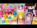 Baby doll and colors Ice cream shop toys baby Shark play - 토이몽