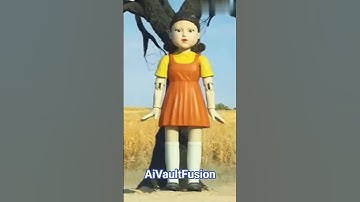 Squid game doll in pixel world #squidgame #squidgame2 #squidgamedoll #shortsfeed #ai #shorts