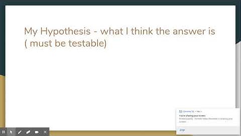 using the scientific method google slide project