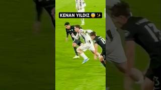 Juventusun Yıldızı Kenan Yıldız Dripling Yapıyor Şampiyonlar Ligi