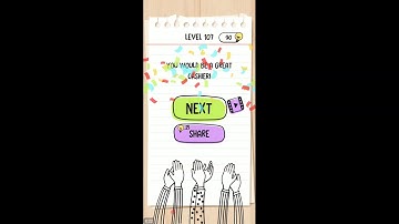 BRAIN TEST TRICKY PUZZLE LEVELS 106, 107, 108, 109, 110 SOLVED