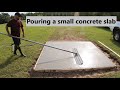 #125 Pouring a concrete slab, Tornado/Hurricane shelter bunker build #1. John deere 4066R