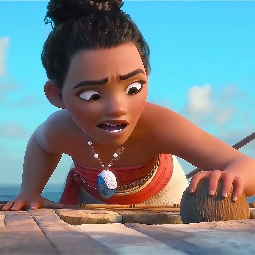 MOANA E O GALO NO MEIO DO OCEANO #shorts