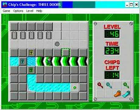Chips Challenge Level 46 - Three Doors