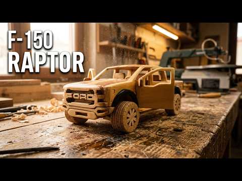 Ford F150 Raptor /DIY Wood Cars / On The ScrollSaw / Ahşap Maket Araba Yapımı / Kıl Testere Oyuncak
