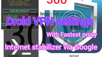 Droid VPN settings for netone