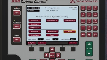 Woodward controls configuration
