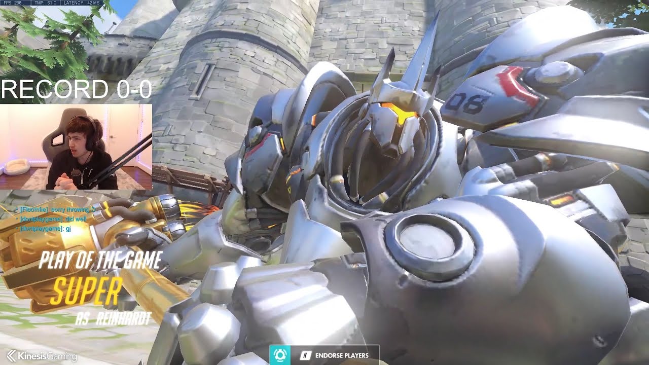 POTG! SUPER REINHARDT GAMEPLAY OVERWATCH SEASON 32 TOP 500