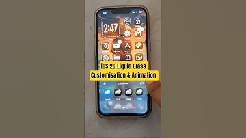 iOS 26 Liquid Glass Customization & Animation| iPhone13|#shorts #ios26 #ios26features