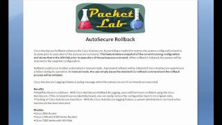 Cisco AutoSecure - Part 2