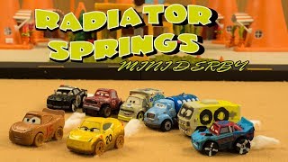 Radiator Springs Mini Derby | Lightning Mcqueen And Cruz Ramirez Are Stuck In Another Derby!