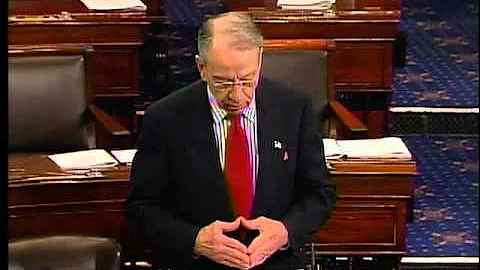 Grassley speaks in favor of McConnell Amendment to halt EPA regulation of CO2