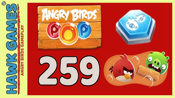 Angry Birds Stella POP Bubble Shooter Level 259 - Walkthrough, No Boosters