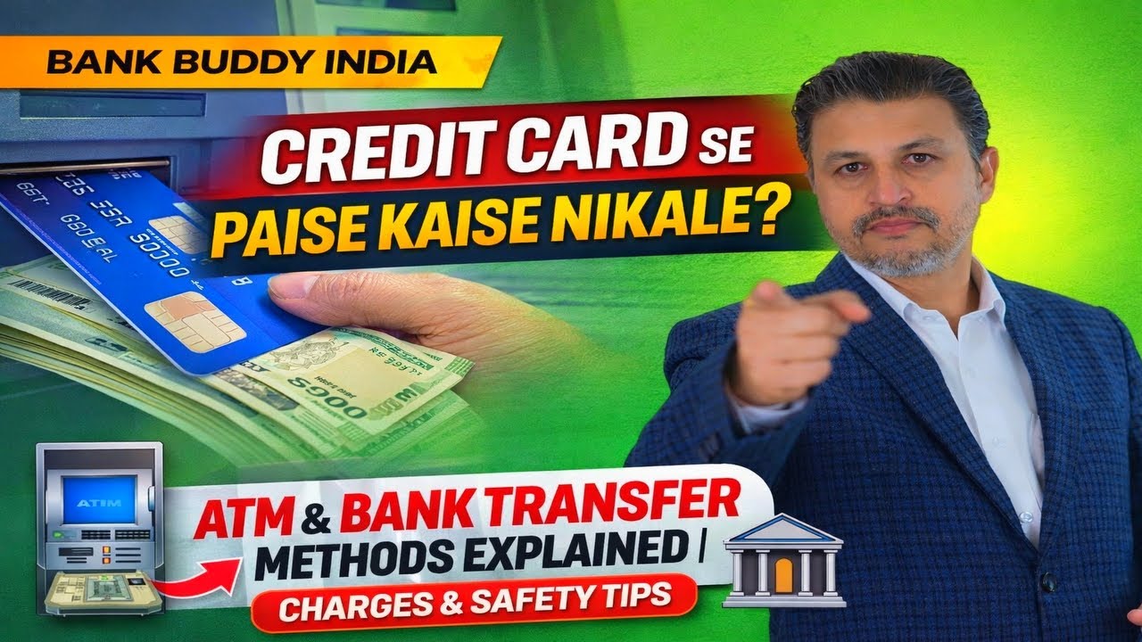 Credit Card Se Paise Kaise Nikale? ATM & Bank Transfer Methods Explained | Charges & Safety Tips