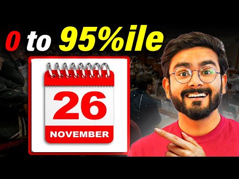 Crack CAT in 70 days | 0 to 99 percentile in 2 months | CAT preparation strategy