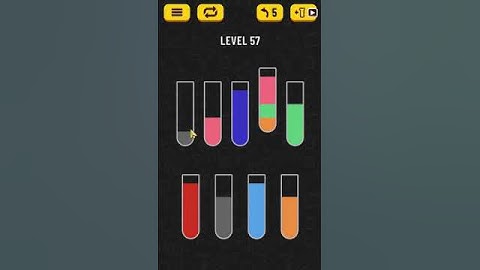 Water Sort Puzzle level 57 | Gameplay Mobile Games #shorts
