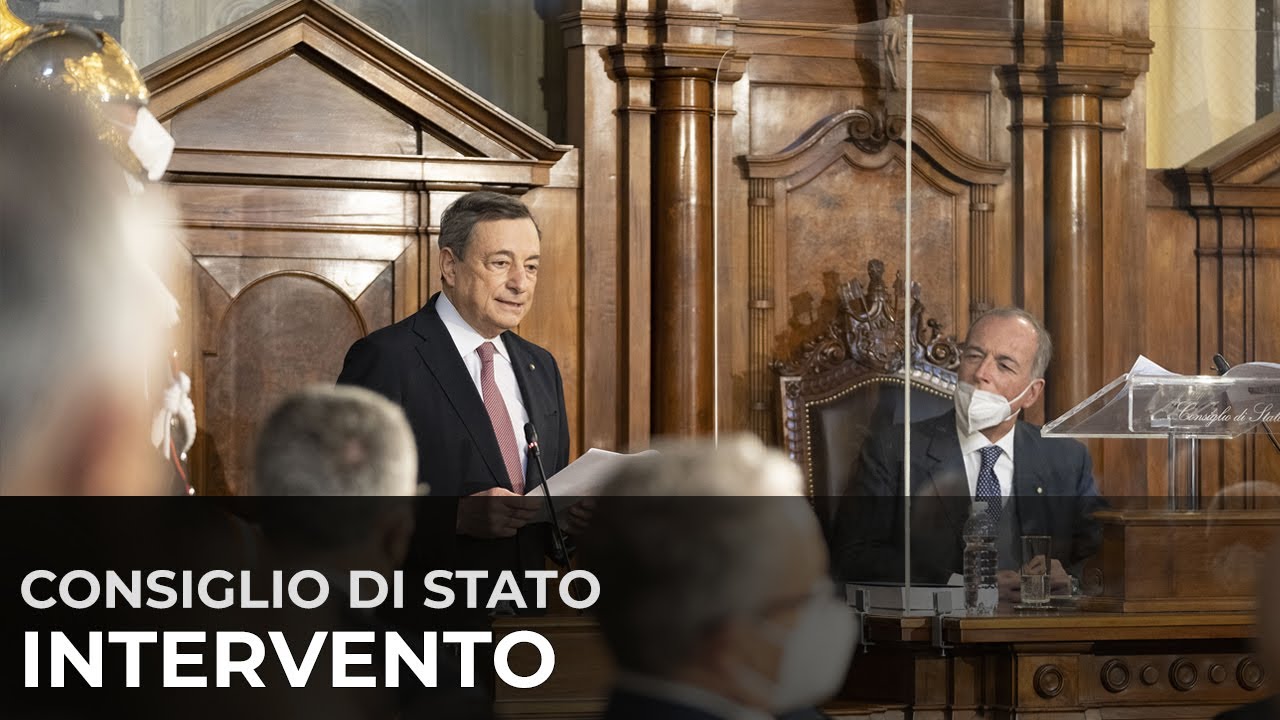 Intervento del Presidente Draghi al Consiglio di Stato