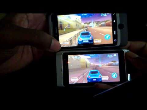 Asphalt 6 HD: Symbian^3 and Android graphical comparison.