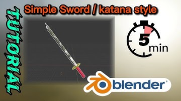Few minutes Blender - Sword / Katana Style (5 min)
