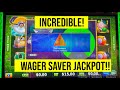 Huge huff n more puff slot hit jackpot on wager saver bet high limit room hand pay