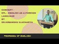 Concept of efl english as a foreign language