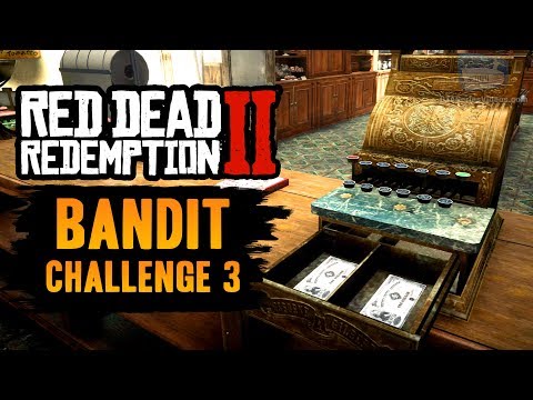 Red Dead Redemption 2 Bandit Challenge #3 Guide - Rob the cash register in any 4 shops in one day