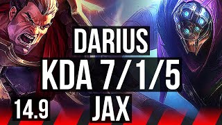 DARIUS vs JAX (TOP) | 7/1/5, 700+ games, Dominating | NA Grandmaster | 14.9