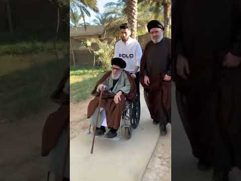 هكذا يذهب السيد مرتضى القزويني وابنه الى زيارة الامام الحسين عليه السلام