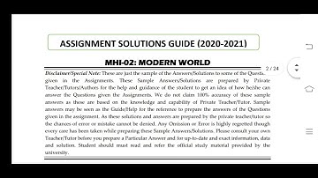 MHI 2 Ignou Solved Assignment 2020-21