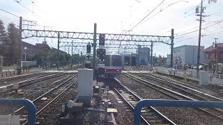 名鉄5000系+5000系普通弥富ゆき　須ケ口駅1番線入線