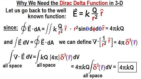 Physics Ch 67.1 Advanced E&M: Review Vectors (109 of 113) Why do we Need 3-D Dirac Delta Function?