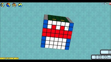 Heart pattern on a 7x7