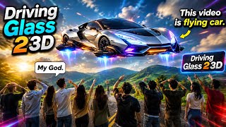 Flying Car 🚗✨ — Driving Glass 2 3D! Futuristic car flying high in the sky! 🚀🔥 screenshot 5