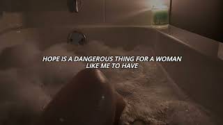 Lana Del Rey - Hope is dangerous, but I have it (Lyrics)