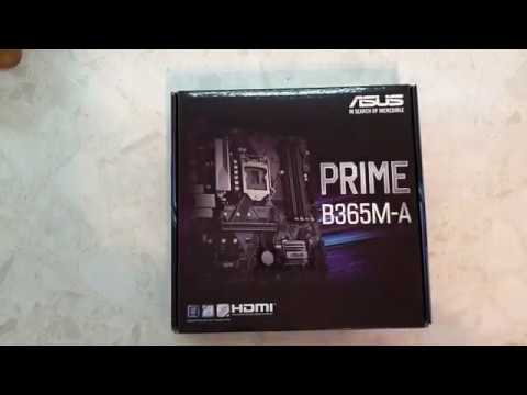 Материнская плата Asus Prime B365M-A распаковка и установка в корпус Материнская плата Asus Prime B365M-A распаковка и установка в корпус