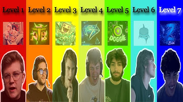 The 7 Levels of Geometry Dash Pro Players | 5k Subs Special