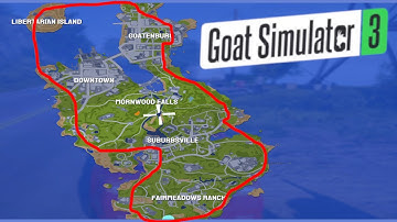 Driving Around the Entire Map of Goat Simulator 3 While 