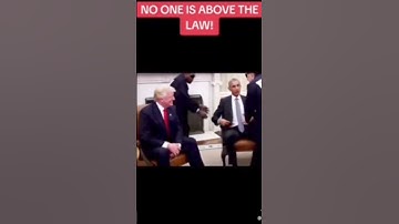 no one Is above the law - Trump - Obama - ai video