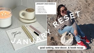 JANUARY MONTHLY RESET: goals, cleaning, books, new apartment decor