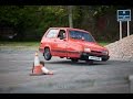 What happens when a Reliant Robin (3 wheeler) does an Auto Test