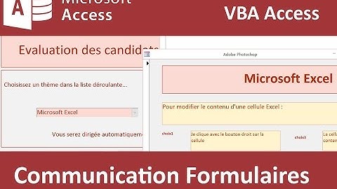 Transmettre données entre formulaires par VBA Access