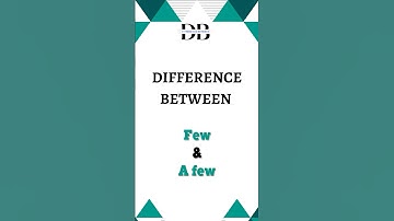 Few vs A Few Explained in 60 Seconds!