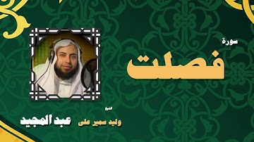 القران الكريم بصوت الشيخ وليد سمير على عبد المجيد | سورة فصلت