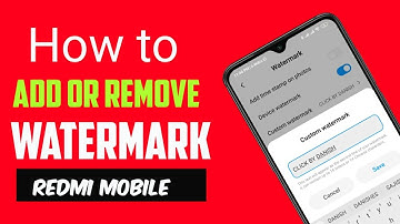 How to add or remove camera watermark in Redmi Note 8 Pro